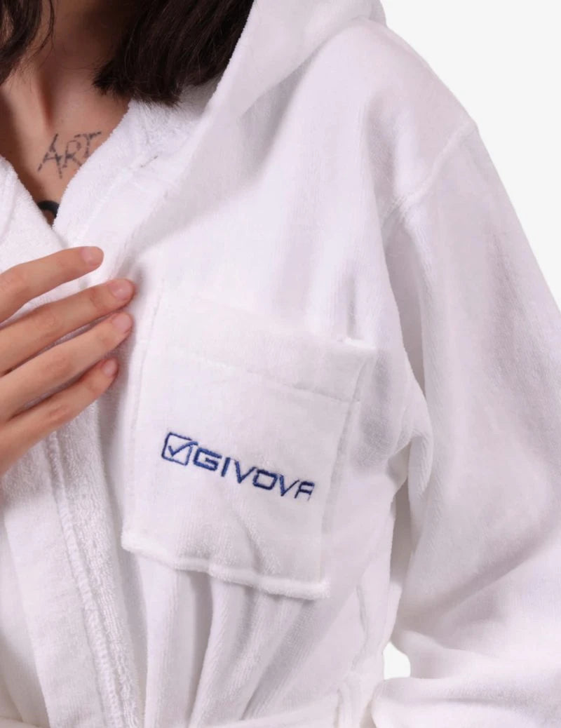 Župan ACCAPPATOIO SCATOLATO 100% COTTON SPUGNA biela
