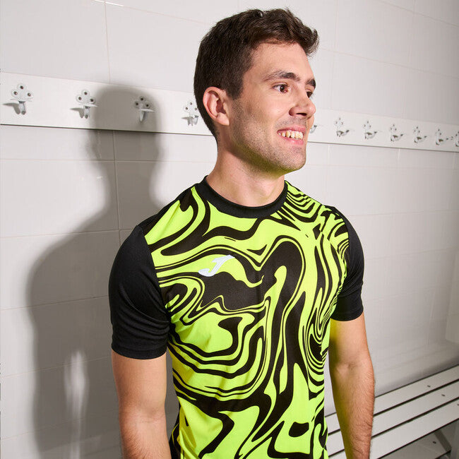 LION II SHORT SLEEVE T-SHIRT BLACK FLUOR YELLOW NEGRO-AMARILLO FLUOR