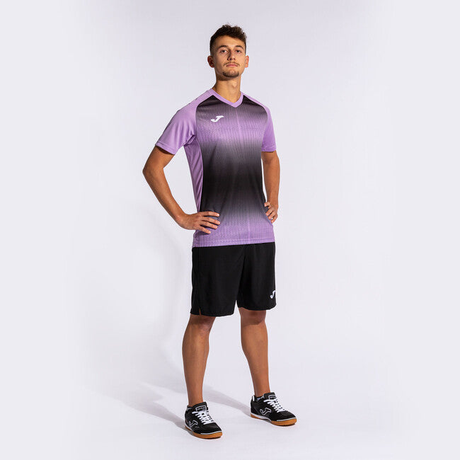 TIGER V SHORT SLEEVE T-SHIRT PURPLE BLACK PURPLE