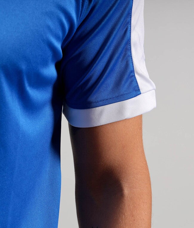 SHIRT REVOLUTION INTERLOCK AZZURRO/BIANCO