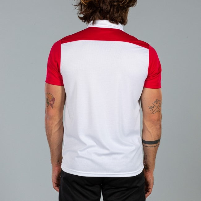 COMBI POLO SHIRT WHITE-RED S/S WHITE-RED