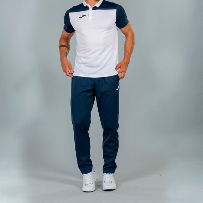 COMBI POLO SHIRT WHITE-NAVY S/S WHITE-NAVY