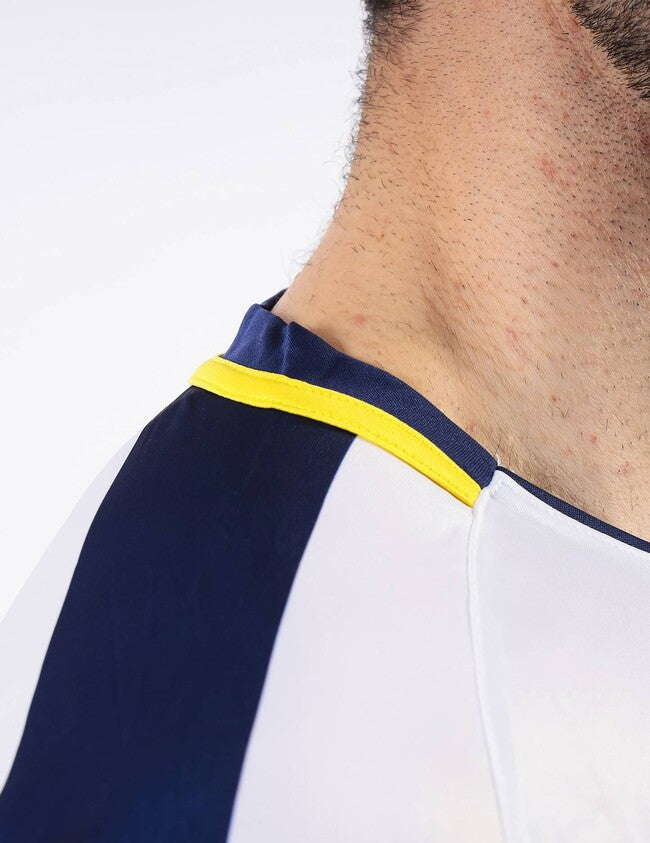 SHIRT RADIO INTERLOCK BLU/GIALLO