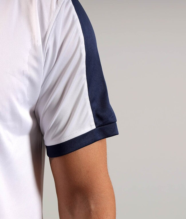 SHIRT REVOLUTION INTERLOCK BIANCO/BLU