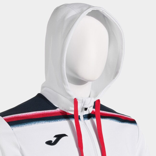 TOLEDO ZIP-UP HOODIE WHITE DARK NAVY WHITE-NAVY