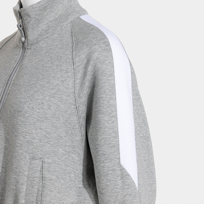 CORE FULL ZIP SWEATSHIRT MELANGE GRAY GREY