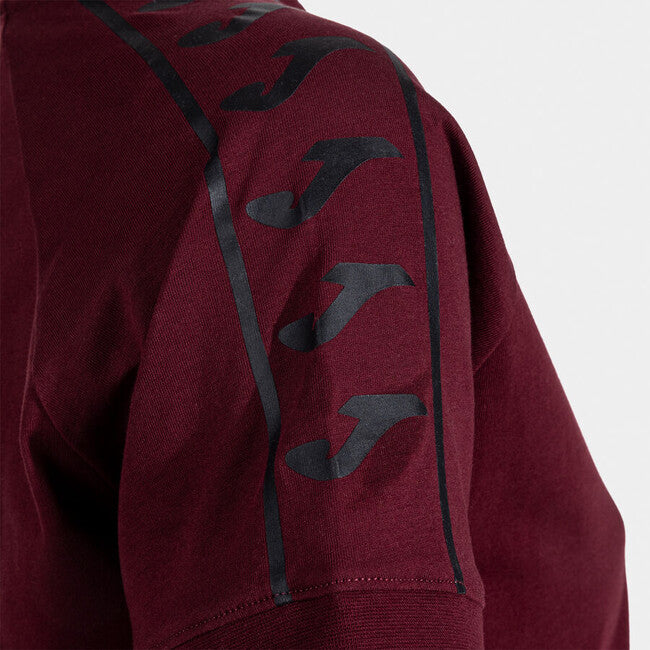 HEROIC SHORT SLEEVE T-SHIRT BURGUNDY BLACK BURGUNDY
