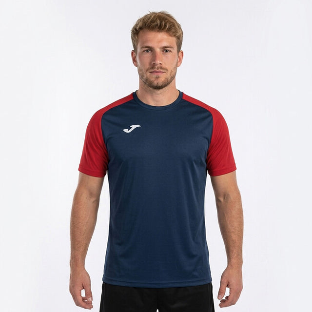 Dres / tričko T-SHIRT ACADEMY IV SHORT SLEEVE modrá námornícka červená