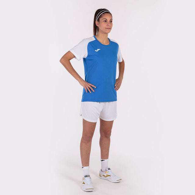 Dámsky dres / tričko T-SHIRT ACADEMY IV SHORT SLEEVE azúrová biela