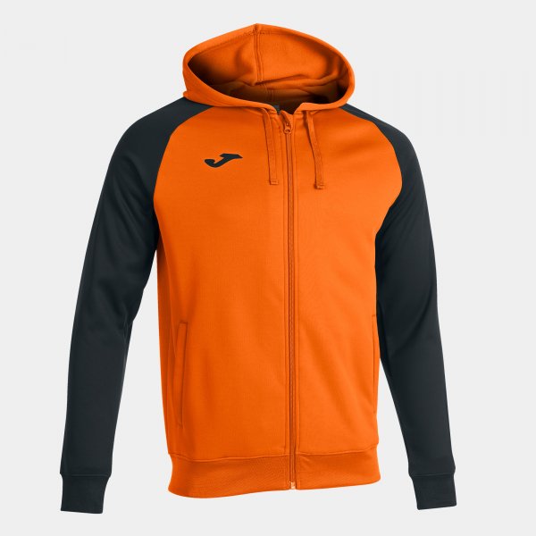 Mikina s kapucňou JACKET ACADEMY IV ZIP-UP HOODIE oranžová čierna