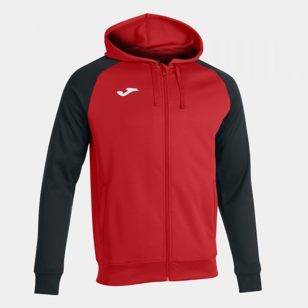 Mikina s kapucňou JACKET ACADEMY IV ZIP-UP HOODIE červená čierna