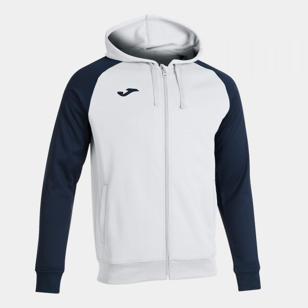 Mikina s kapucňou JACKET ACADEMY IV ZIP-UP HOODIE biela modrá námornícka