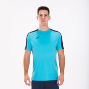 FLUORESCENT TURQUOISE BLUE-NAVY BLUE ACADEMY T-SHIRT M/C FLUOR TURQUOISE
