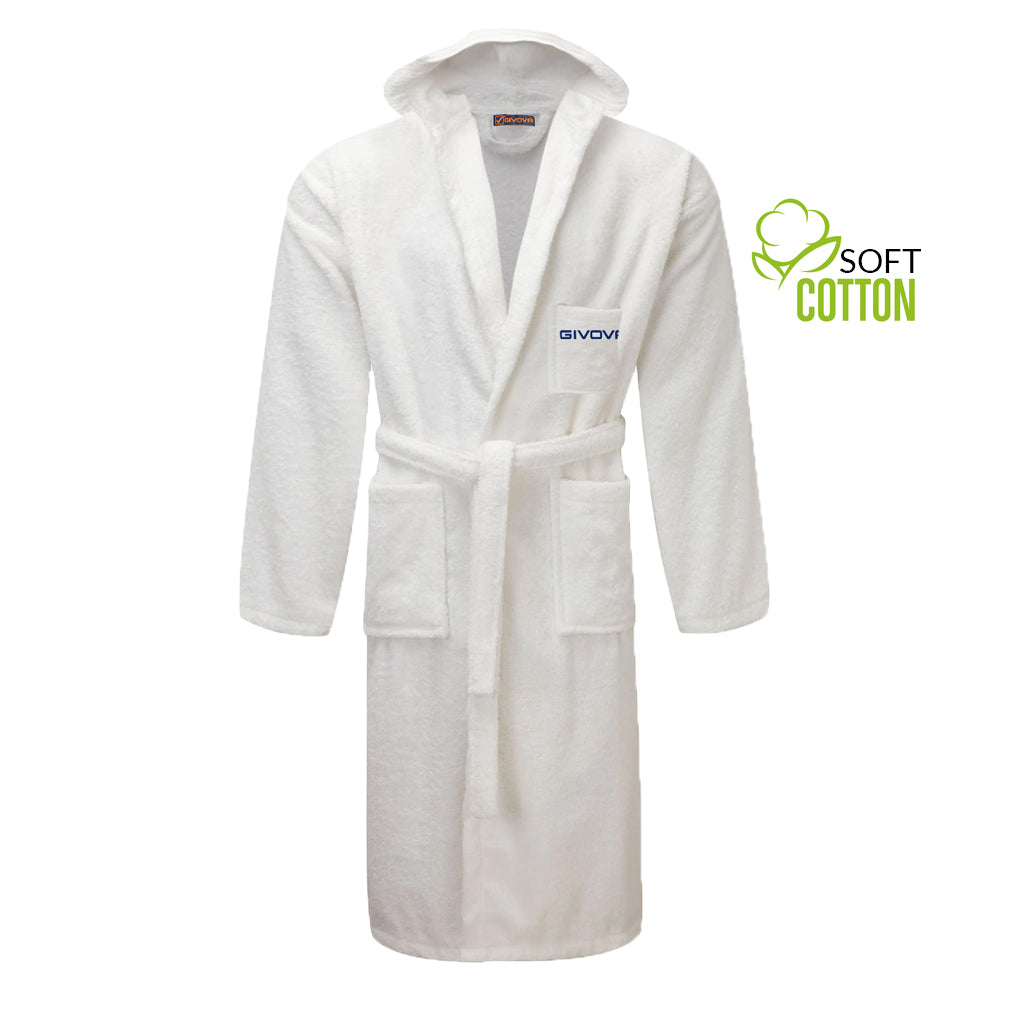Župan ACCAPPATOIO SCATOLATO 100% COTTON SPUGNA biela