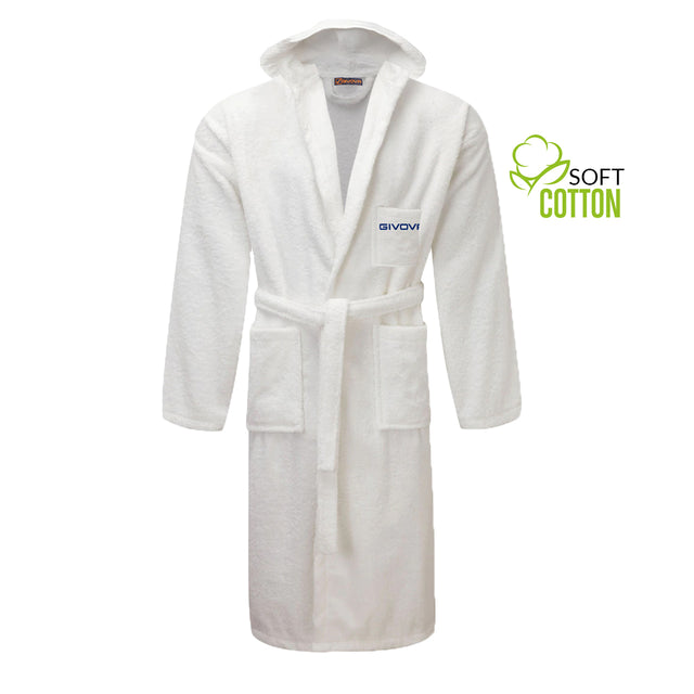 Župan ACCAPPATOIO SCATOLATO 100% COTTON SPUGNA biela