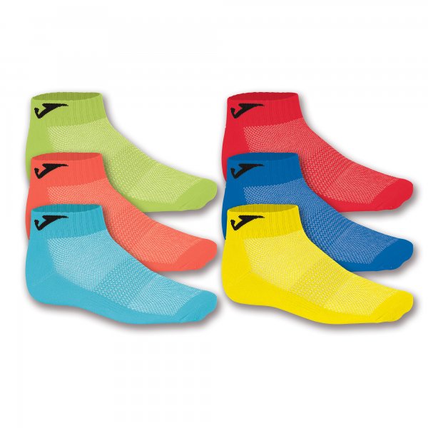SOCKS ANKLE COLORES -PACK 12 PRS- WHITE
