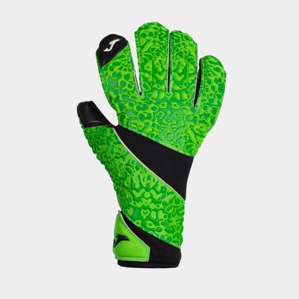 Brankárske rukavice AREA 19 GOALKEEPER GLOVES čierna fluo zelená