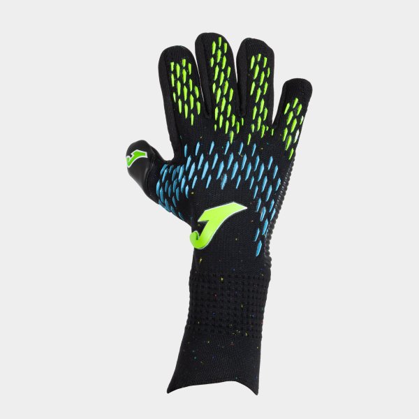 Brankárske rukavice AREA 360 GOALKEEPER GLOVES čierna fluo zelená