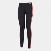 LONG BLACK-CORAL FLUGOLD MESH LEGGINGS NEGRO-CORAL