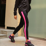 LONG BLACK-PINK FLUGOLD MESH LEGGINGS BLACK-PINK