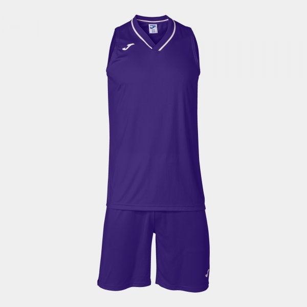 Basketbalový set ATLANTA TWO-PIECE SET fialová biela
