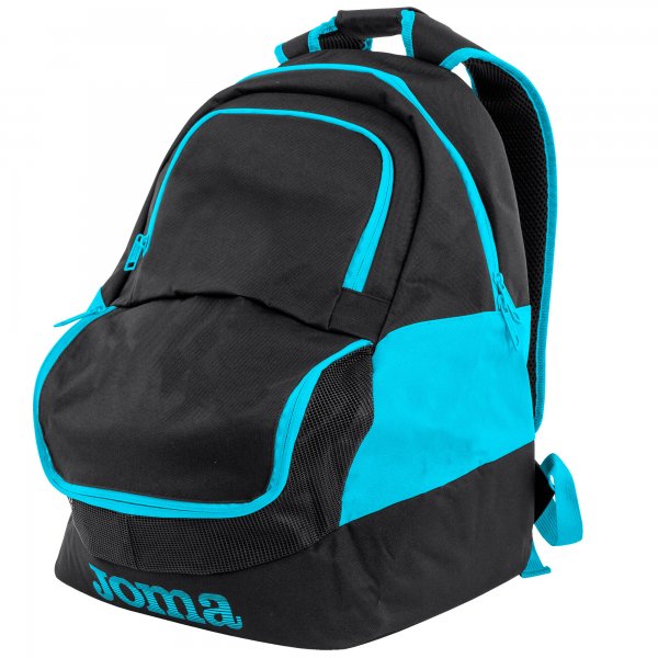 Batoh DIAMOND II BACKPACK čierna tyrkysová