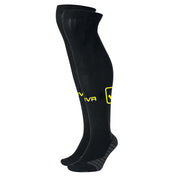 Štulpne / ponožky CALZA CALCIO ALTA čierna-fluo žltá