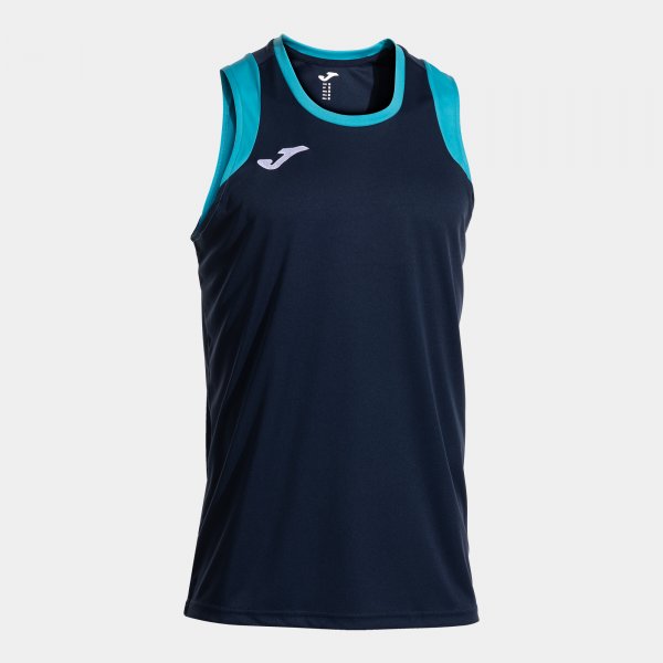 Basketbalový dres CANCHA SLEEVELESS SHIRT oranžová - tmavá námornícka-tyrkysová