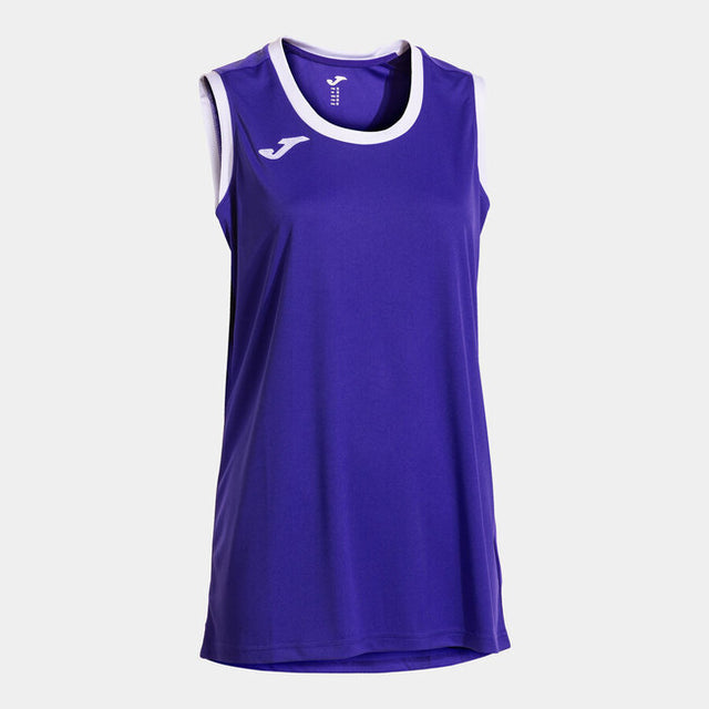 Dámsky basketbalový dres CANCHA SLEEVELESS SHIRT fialová biela