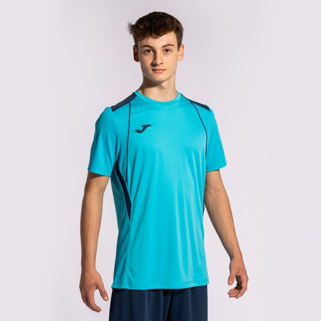 CHAMPIONSHIP VII SHORT SLEEVE T-SHIRT FLUOR TURQUOISE-NAVY FLUOR TURQUOISE