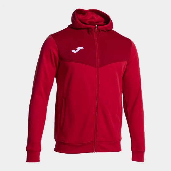 Mikina s kapucňou CAMPUS STREET ZIP-UP HOODIE červená