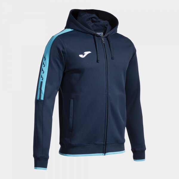 Mikina s kapucňou OLIMPIADA ZIP-UP HOODIE modrá námornícka