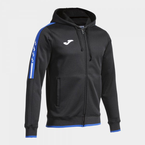 Mikina s kapucňou OLIMPIADA ZIP-UP HOODIE čierna azúrová
