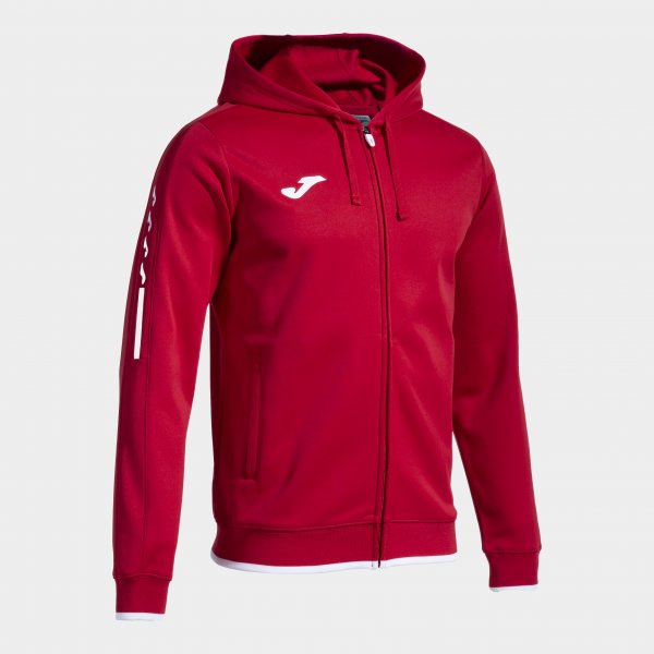 Mikina s kapucňou OLIMPIADA ZIP-UP HOODIE červená