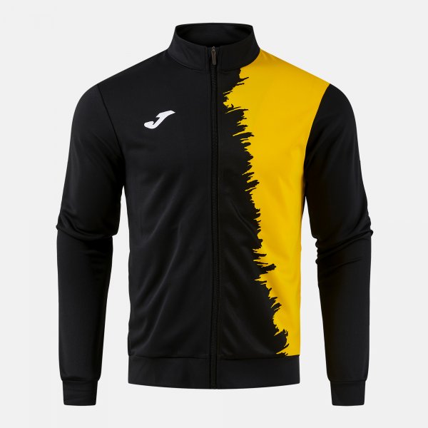 Mikina CITY III FULL ZIP SWEATSHIRT tmavá námornícka modrá - čierna žltá