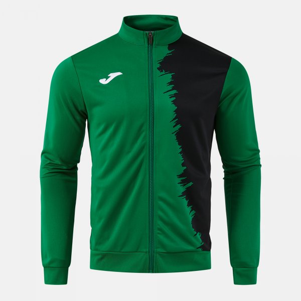 Mikina CITY III FULL ZIP SWEATSHIRT tmavá námornícka modrá - zelená čierna
