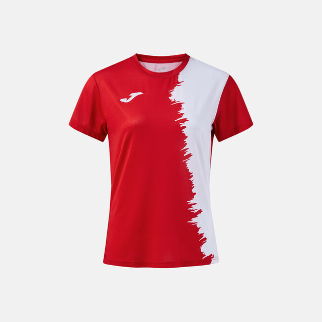 Dámske tričko CITY III SHORT SLEEVE T-SHIRT tmavá námornícka modrá - červená biela