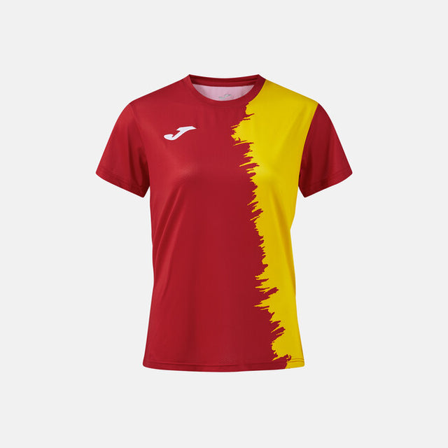 Dámske tričko CITY III SHORT SLEEVE T-SHIRT tmavá námornícka modrá - červená žltá