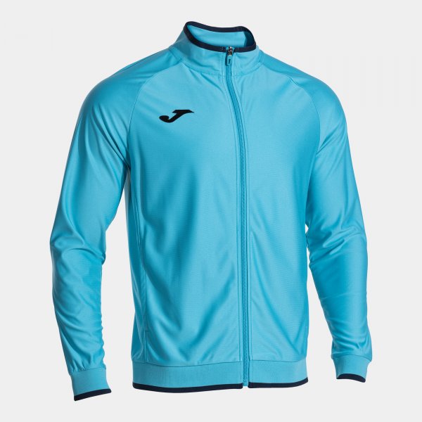 Mikina so zipsom COMBI PREMIUM FULL ZIP SWEATSHIRT fluo tyrkysová