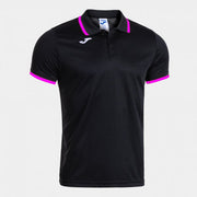 COMBI PREMIUM SHORT SLEEVE POLO BLACK FLUOR PINK BLACK