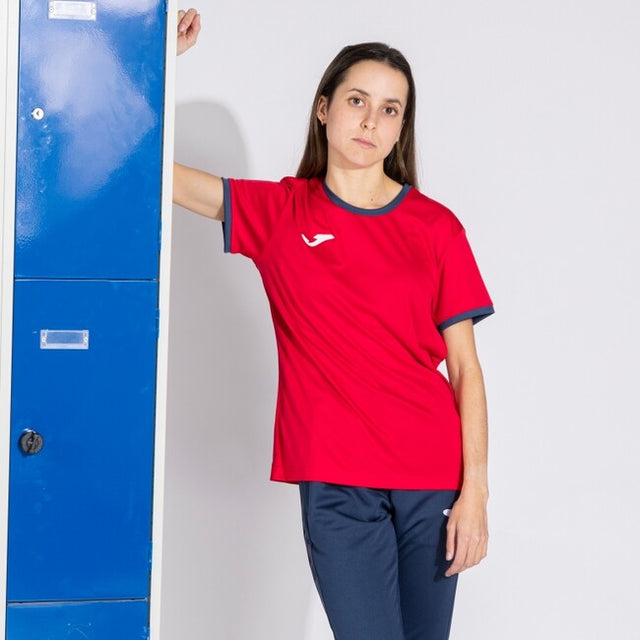 Dámsky dres / tričko COMBI PREMIUM SHORT SLEEVE T-SHIRT červená námornícka modrá