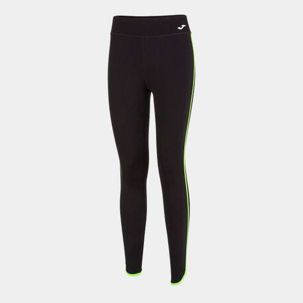 Dámske bežecké nohavice TOURNAMENT COMBI TORNEO LONG TIGHTS čierna fluo zelená