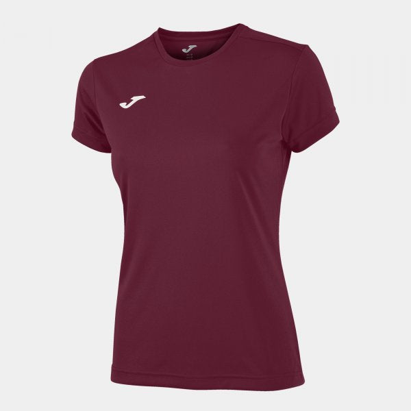 S/S T-SHIRT COMBI BURGUNDY WOMEN BURGUNDY