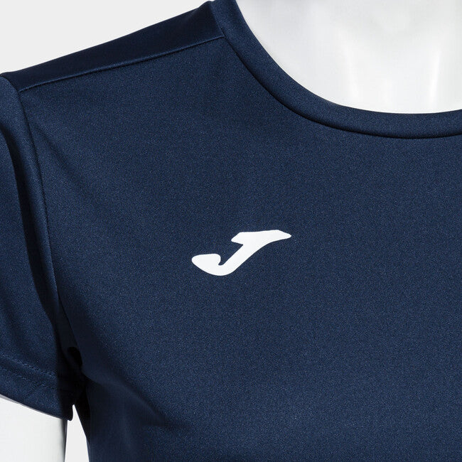 S/S T-SHIRT COMBI NAVY BLUE WOMEN BLACK