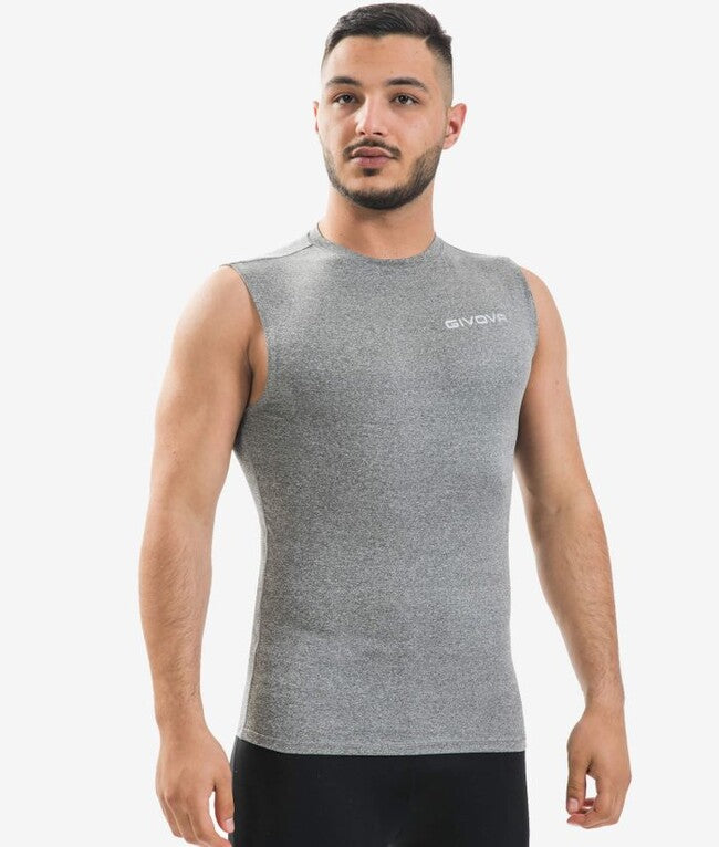 CORPUS 1 CANOTTA INTIMA ELASTICA GRIGIO SCURO MELANGE