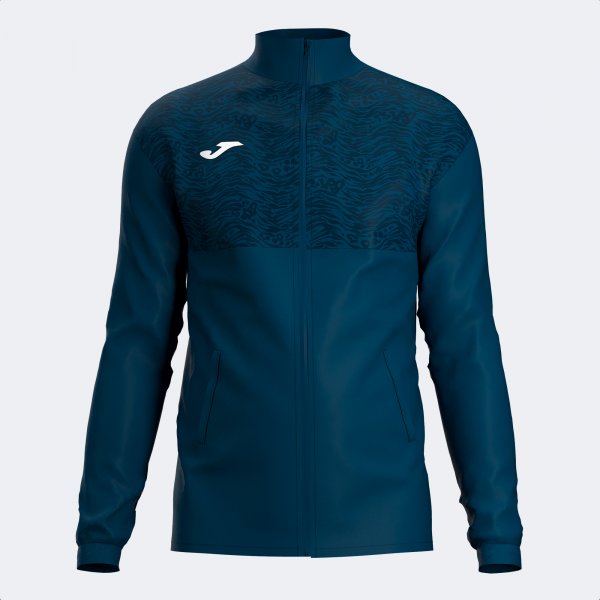 Mikina so zipsom COURT FULL ZIP SWEATSHIRT modrá námornícka