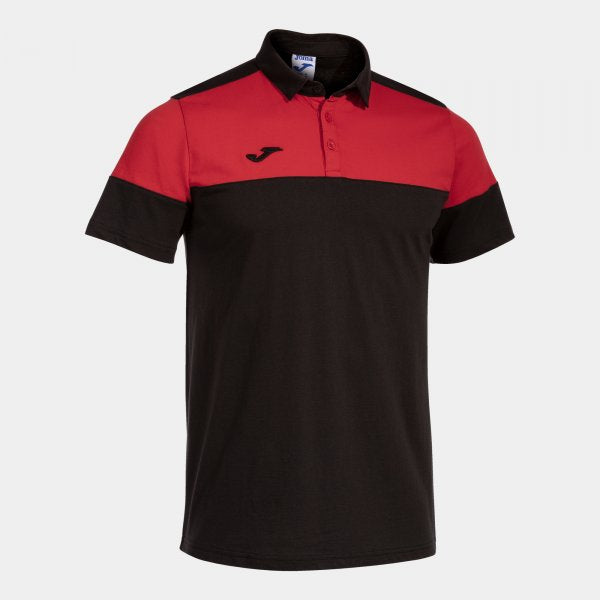 Polo tričko CREW V SHORT SLEEVE POLO čierna červená