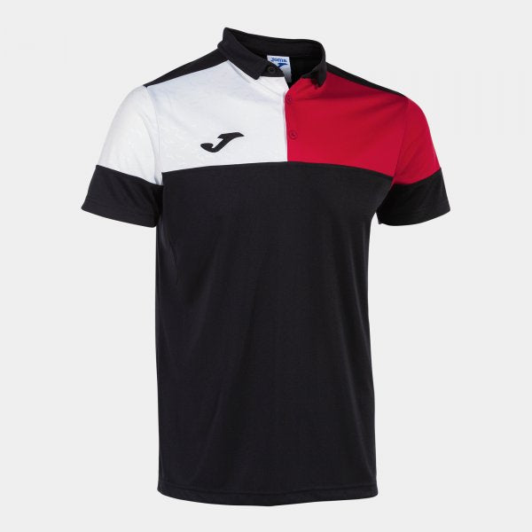 Polo tričko CREW V SHORT SLEEVE POLO čierna červená biela