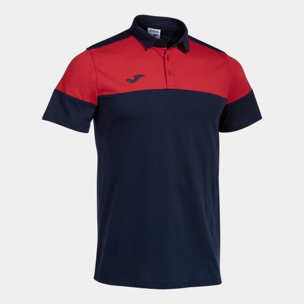 Polo tričko CREW V SHORT SLEEVE POLO modrá námornícka červená