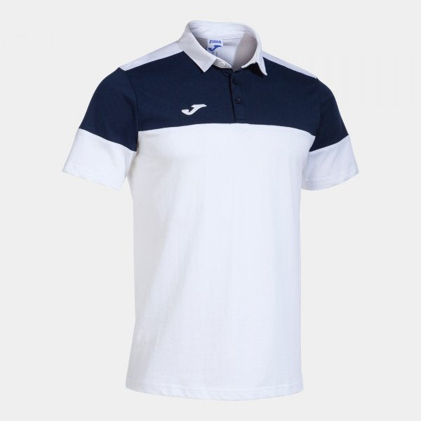 Polo tričko CREW V SHORT SLEEVE POLO biela modrá námornícka